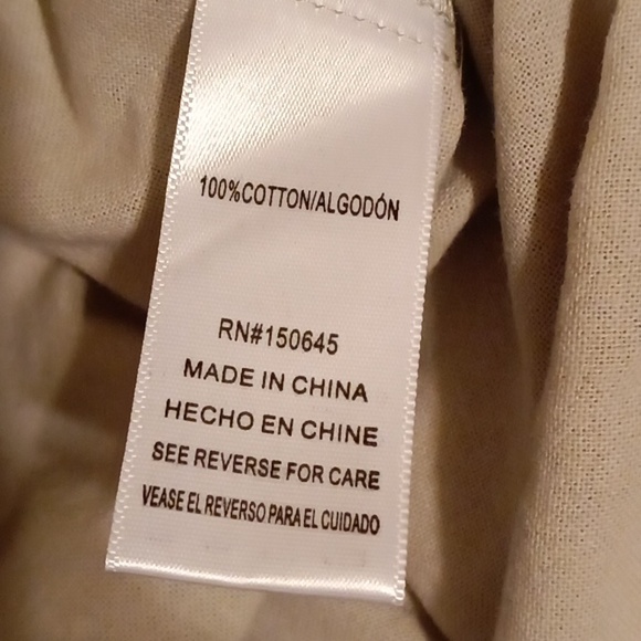 🆕 NWT Love 8 100% cotton khaki top - Picture 5 of 7